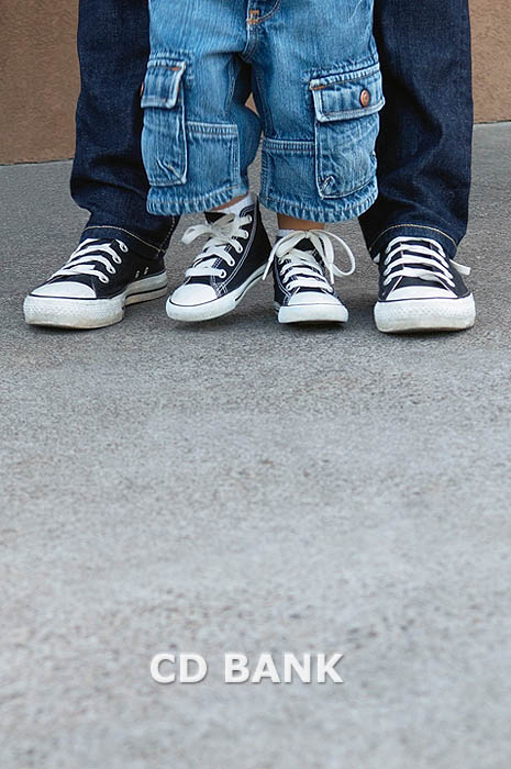 Father and son's feet