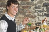 A Young Man At A Sushi Restaurant Photo (1867699)